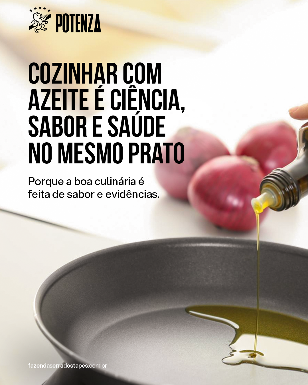 Cozinhar com azeite de oliva extravirgem: o que a ciência revela sobre sabor e saúde